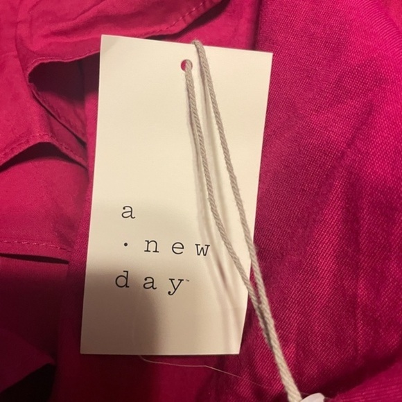 NWT‎ A New Day Rich Magenta One Shoulder Top Sz XXL And Lt Green Purse Bundle - Picture 5 of 14